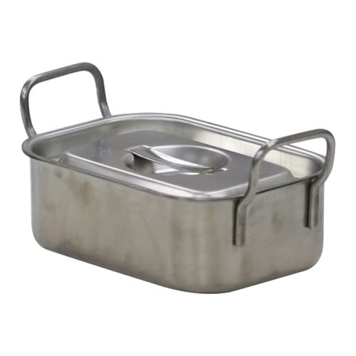 18−8 角型ベインマリーポットフタ付手付0.5L