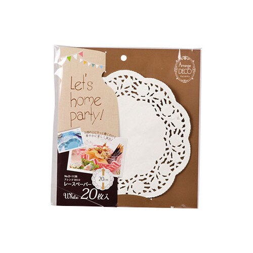 Dー1136 レースペーパー 20cm 20枚