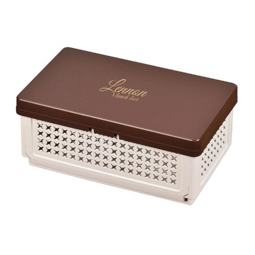 D2307折畳ランチボックス仕切付 茶色