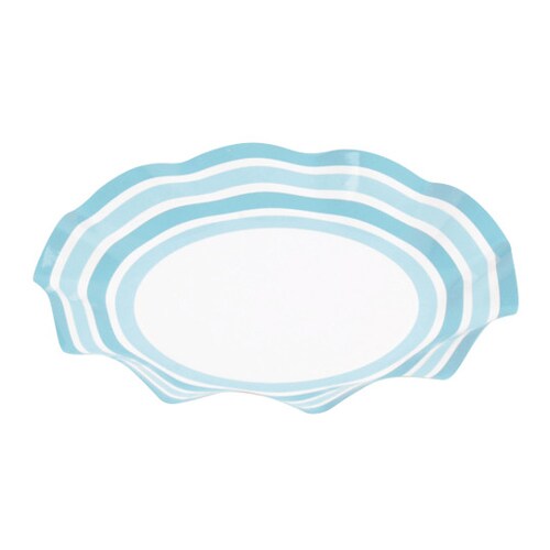 D261ペーパープレート20ブルーライン