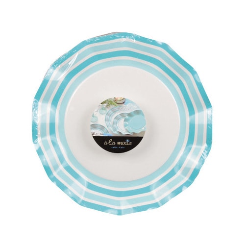 D262ペーパープレート26ブルーライン