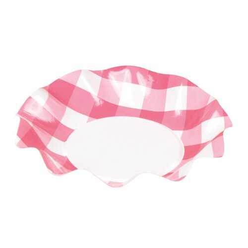 Dー263ペーパー浅ボウル17赤チェック