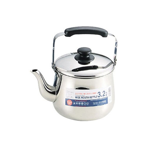 エルマース ステンレス製広口ケットル 3.2L