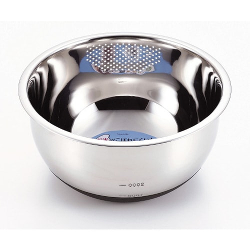 ステンレス製米とぎボール 24cm Hー5334