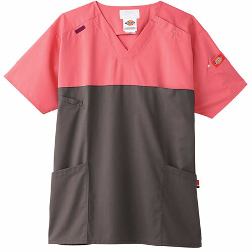 スクラブ7040SC L Mピンク×ガンメタ