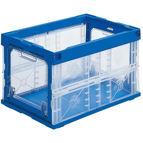 透明扉付折りたたみコンテナー 75B2TM