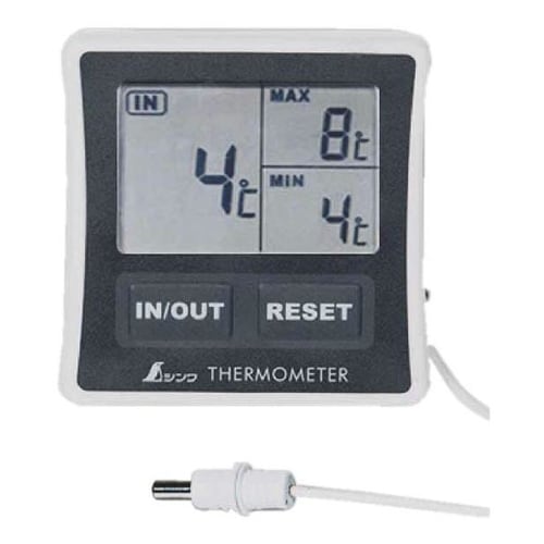 シンワ測定 冷蔵庫用デジタル温度計 73042