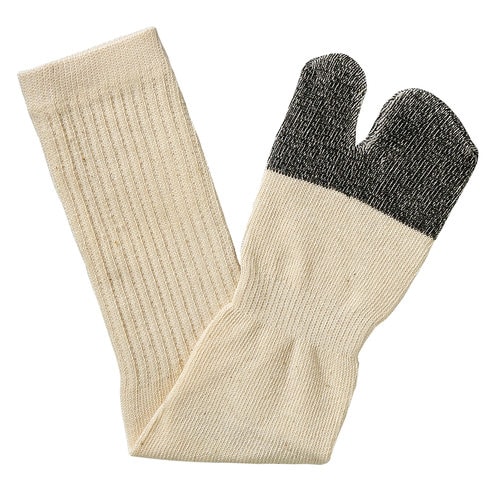 のびのび靴下 生成 指付 25ー27cm