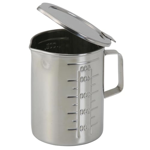 蓋付ステンレスビーカー 500mL