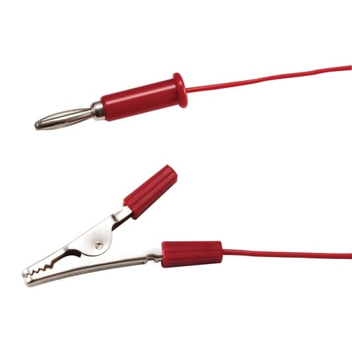 バナナ・わに口(大)リード線 赤