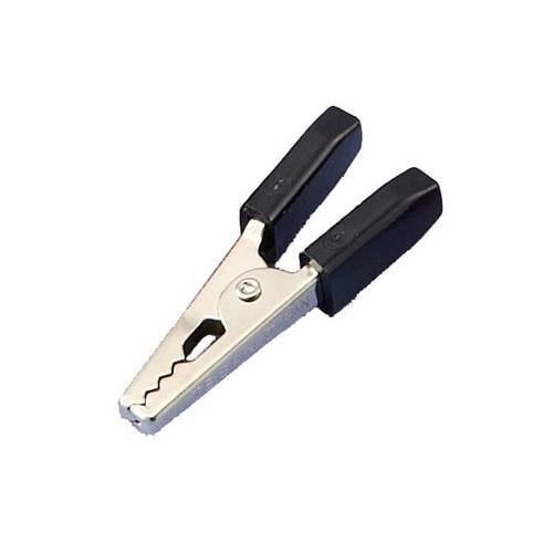 テイシン わに口クリップ 小 黒(10個)