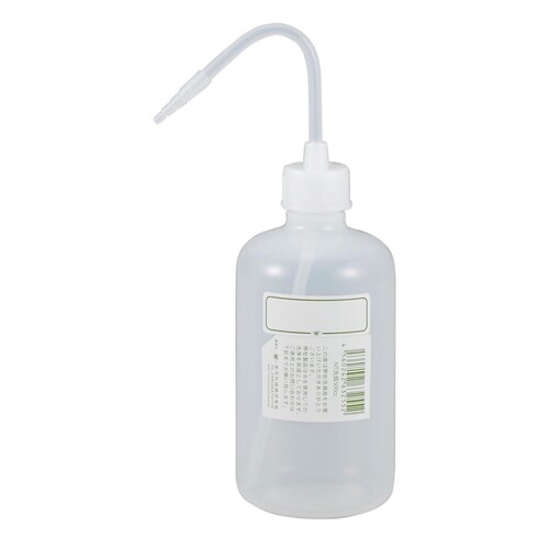 ポリ洗浄瓶(細口 ラベル付) 500mL