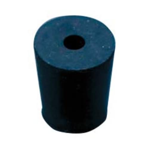 穴あきゴム栓(黒色) No.2 5mmφ×1穴