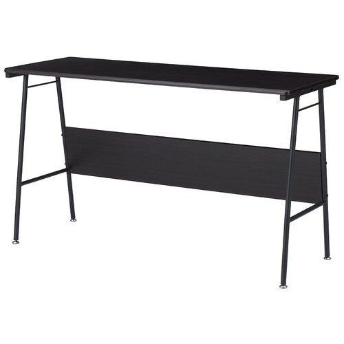 シンプルワークデスクW1200ダーク木目