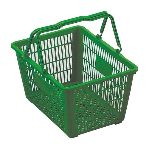 カラー手提バスケット MY24−緑