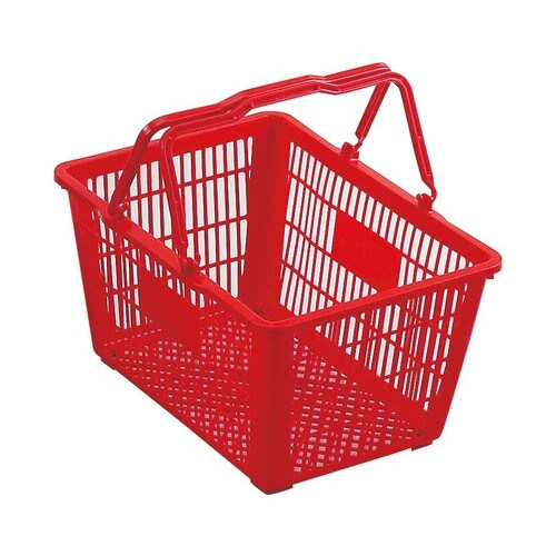 カラー手提バスケット MY24−赤