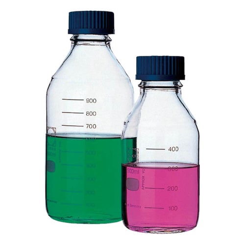 ねじ口瓶(青蓋付 DURAN) 500mL