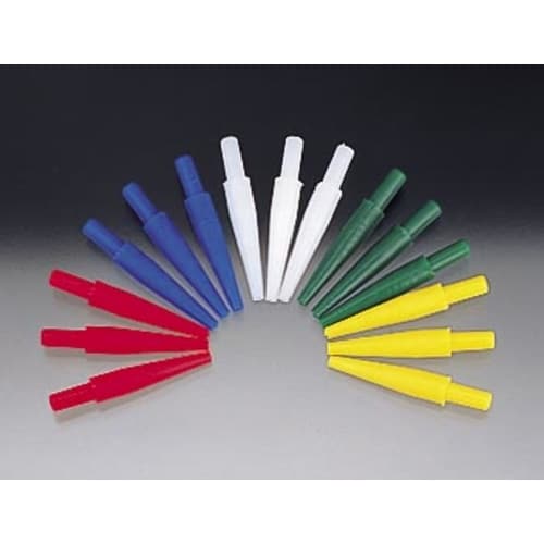 丸型・ポリ角型洗浄瓶用先端ノズル 黄 1個×4