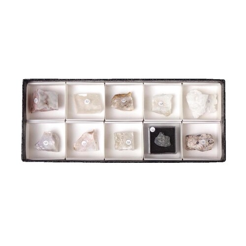 ケニス 蛍光鉱物標本 短波10種