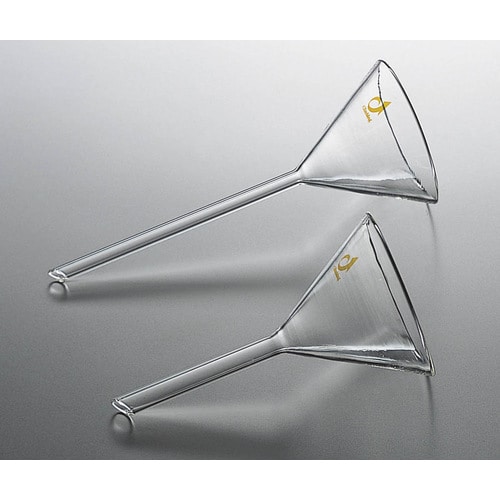 ガラス製足長ロート 100mmφ