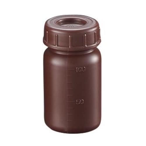 ポリ広口遮光瓶(PE 中栓付) S−100WCS