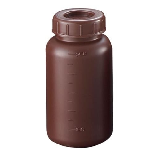 ポリ広口遮光瓶(PE 中栓付) S−500WCS