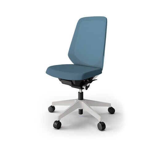 ノートチェア ハイ 樹脂グレー布ダックB