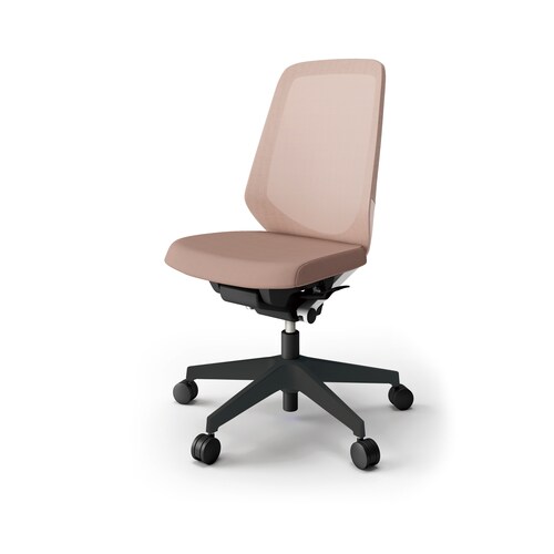 ノートチェア ハイ 樹脂BK布グレイB