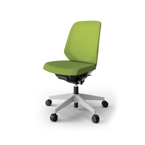 ノートチェア ロー 樹脂グレー布モスG