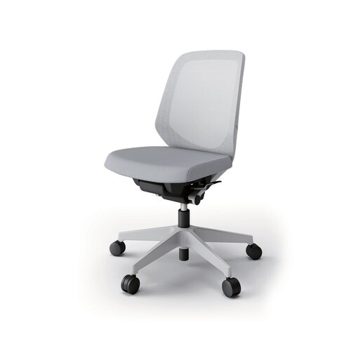 ノートチェア ロー 樹脂グレー座Wグレー