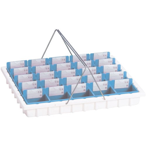 散薬トレー 25人用 《ケース》ブルー