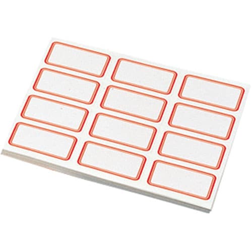 スチックタックラベル(徳用) 赤−小