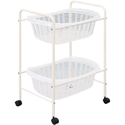 脱衣カゴ(2段) ホワイト