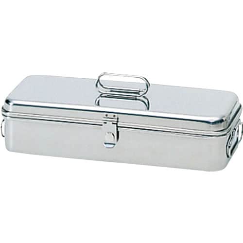 蝶番付ステンレスバット(細長) 小