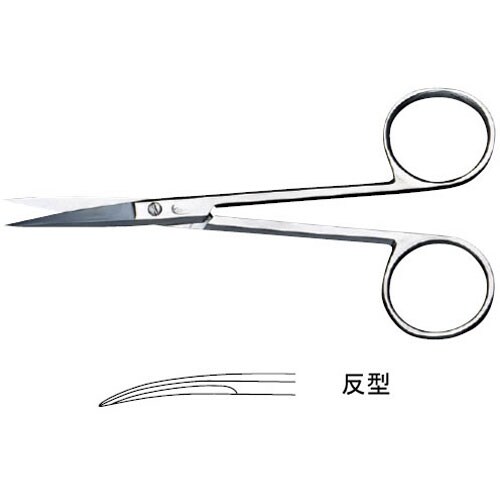 マツヨシ 眼科剪刀 両尖・反型・ネジ止