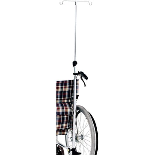 車いす用ガートル架セット 後方セット アルミ伸縮式