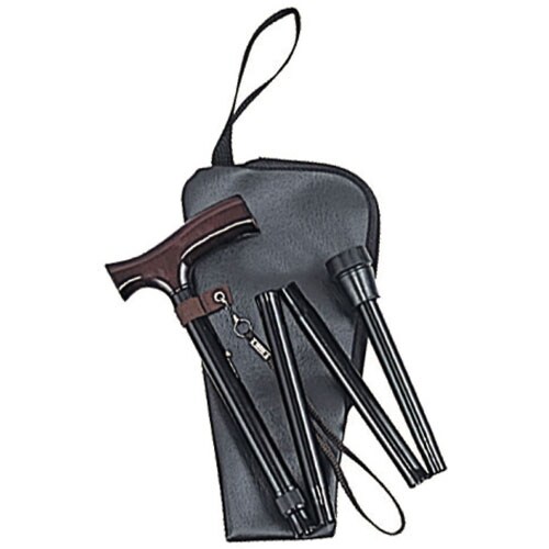 ステッキ ベーシック(伸縮折りたたみ) ブラック