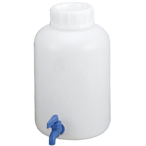 ポリ瓶(広口・下口活栓付) 10L