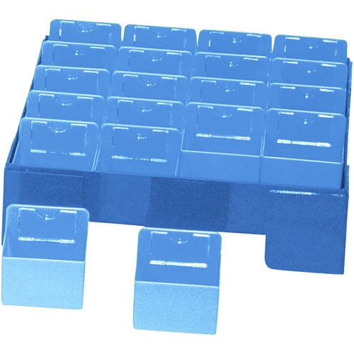 カラー散薬トレー20人用 ブルー KT−20