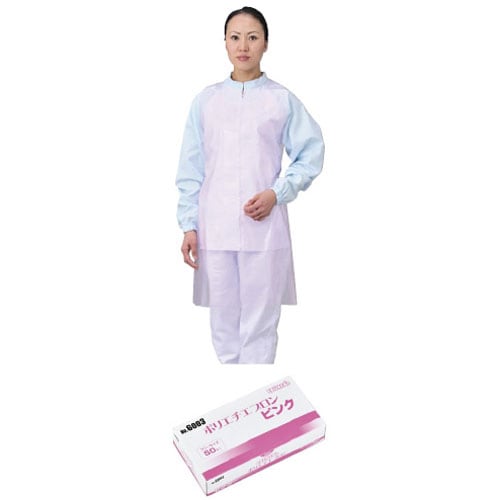 エブケアポリエチエプロン ピンク