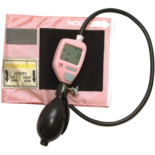 電子アネロイド血圧計(手動式) ピンク