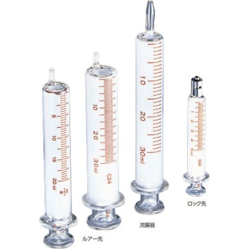 硝子注射筒 白硬 ロック先 100ml