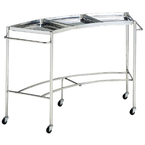 消毒盤台 扇型Aタイプ・3枚用