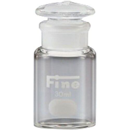 広口共通摺試薬瓶 30cc 透明