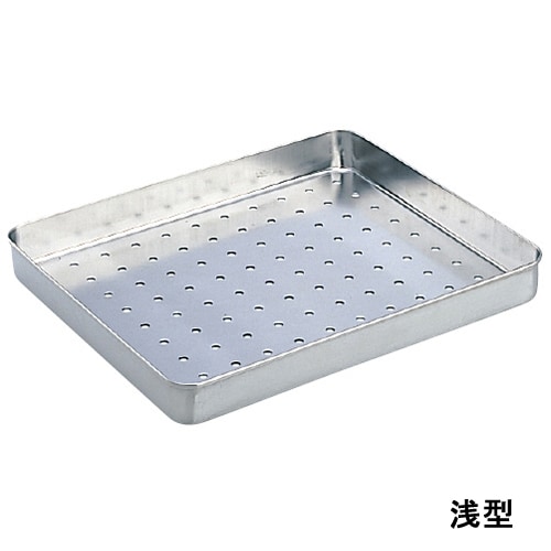 パンチングステンレスバット 浅型 幅295mm