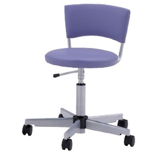 ナースチェア 背付 ブルー