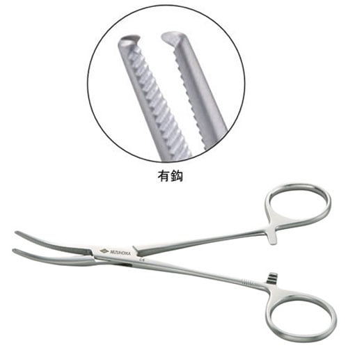 止血鉗子 コヘル氏 反型・有鈎 145mm