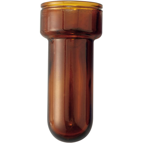 ガラスシカン瓶 茶