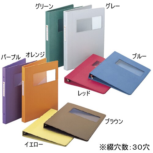 カルテブック A4 イエロー 30穴 KB−104