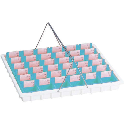 散薬トレー 36人用 《ケース》ブルー